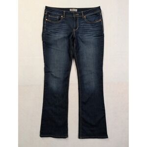 LEI Junior Jeans Size 11 Ashley Low Rise Slim Boot Dark Wash Blue